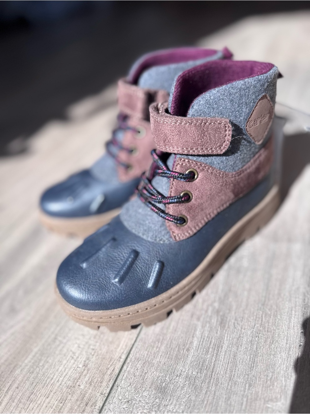 NWT Carter’s Waterproof Ankle Boots Sz 13 Youth Boys Winter Fall Athletic